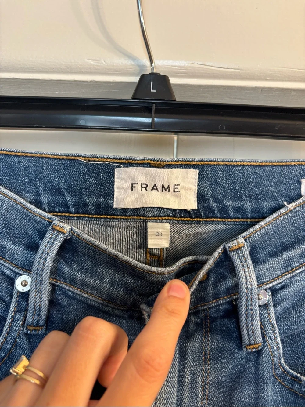 Frame denim Blue Slim Straight Jeans - Picture 4 of 6